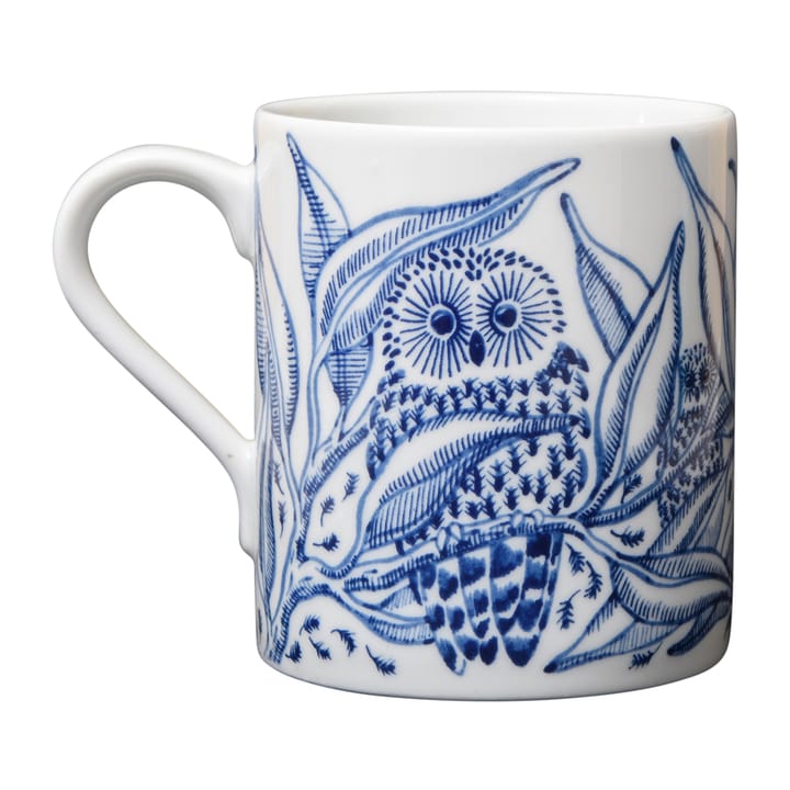 Owls at night mok 35 cl, Blauw Götefors Porslin