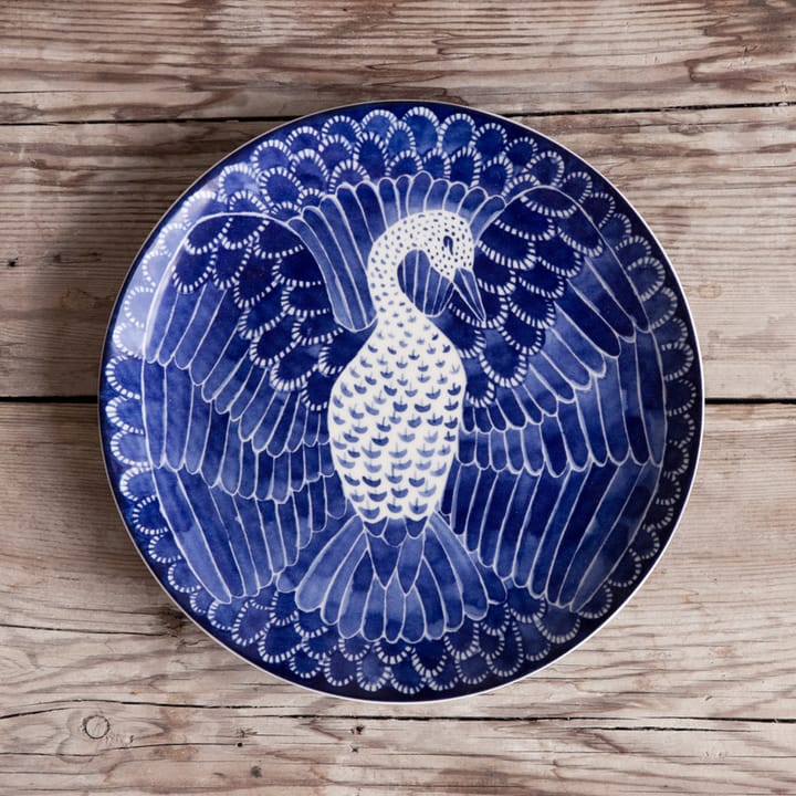 Selma bord bird Ø 21 cm., 21 cm. Götefors Porslin
