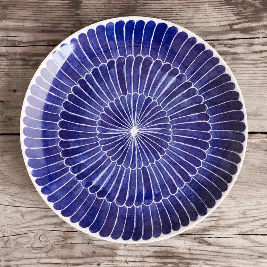 Selma bord feathers Ø 21 cm., 21 cm. Götefors Porslin