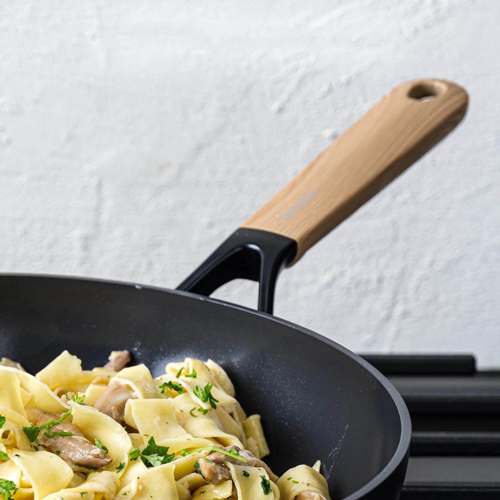 Eco Smartshape wokpan 28 cm, Light wood GreenPan