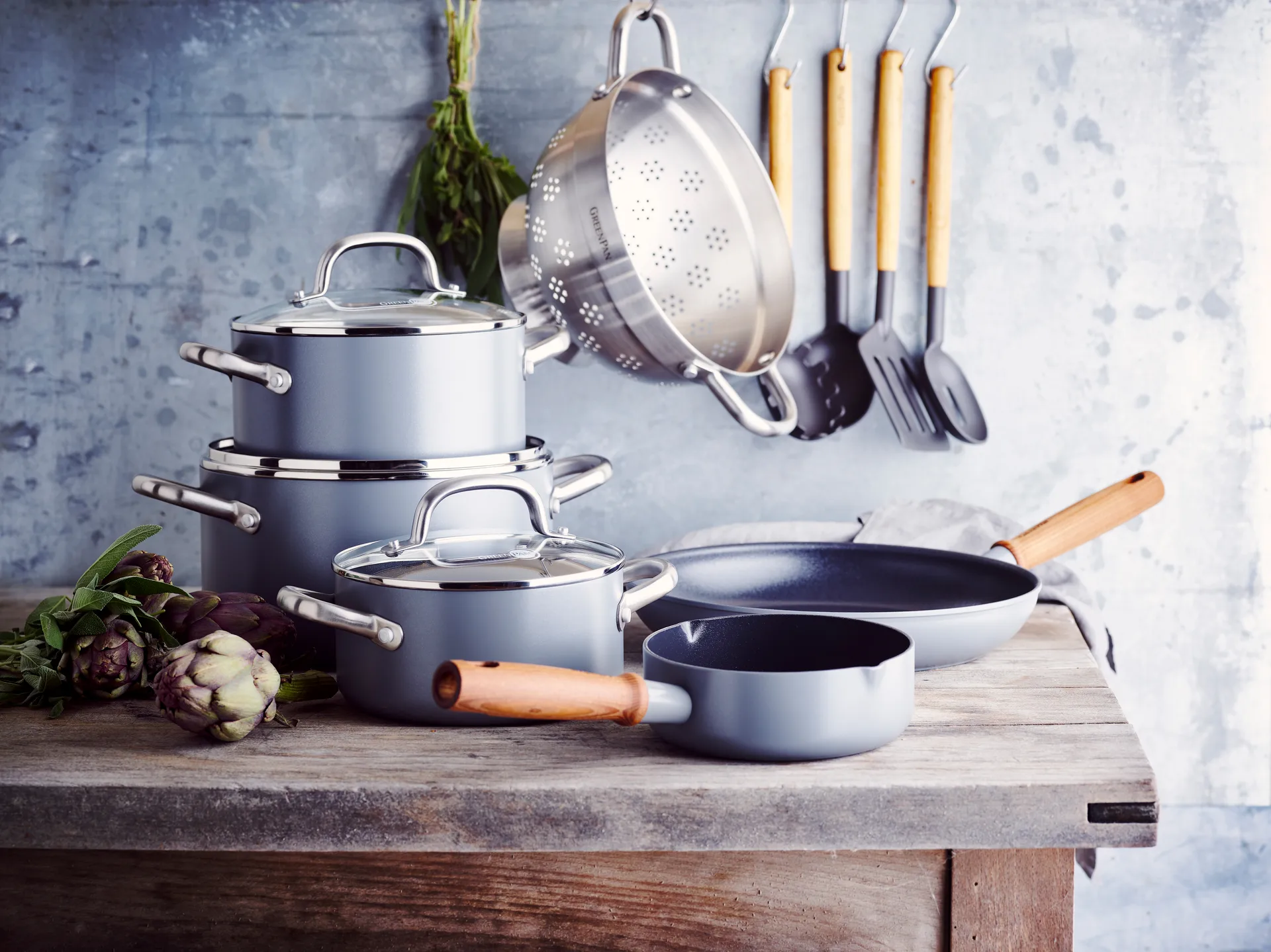 Mayflower Pro braadpan en koekenpannenset, 13-delig GreenPan