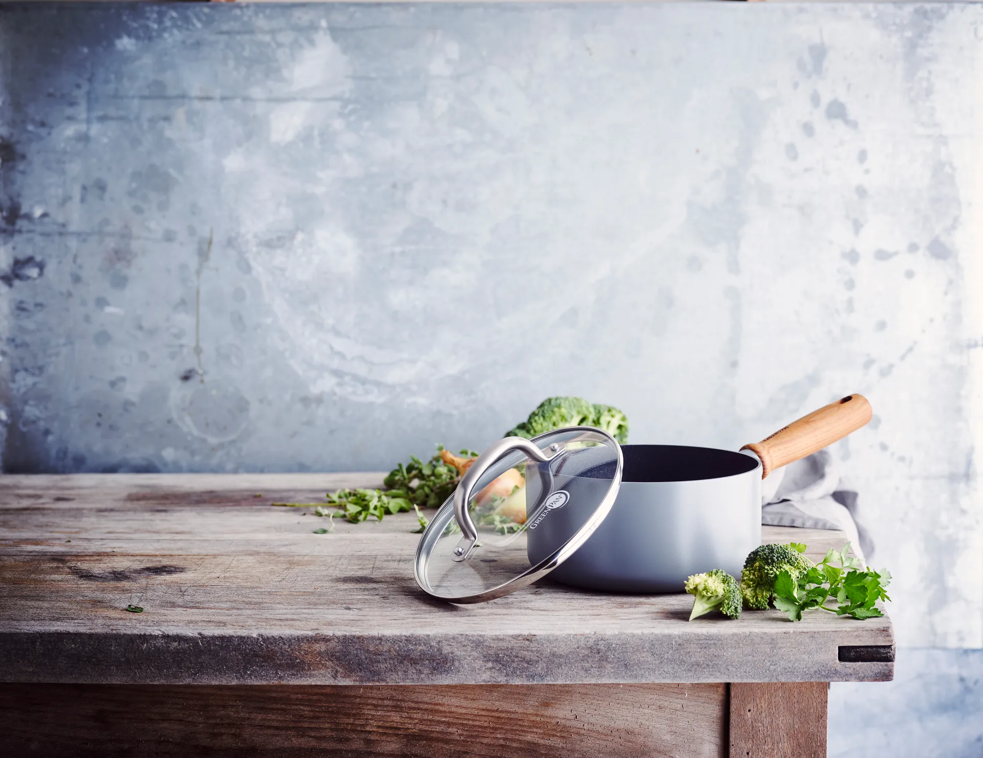 Mayflower Pro steelpan met deksel, 18 cm GreenPan