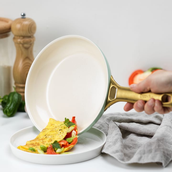 Padova braadpan en koekenpannenset 10 delig, Mint green GreenPan