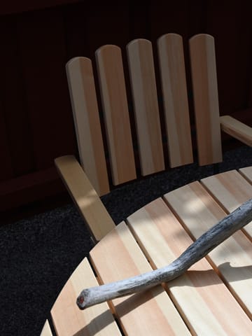 9A eettafel - Geoliede sparrenhout-groen, Ø120 cm - Grythyttan stalen meubelen