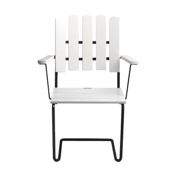 A2 tuinstoel - White lacquered oak-zwart - Grythyttan stalen meubelen