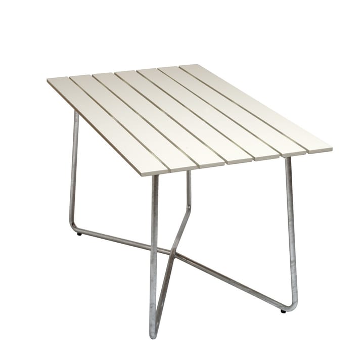 B25A tafel - Wit gelakte eiken - verzinkt - Grythyttan stalen meubelen
