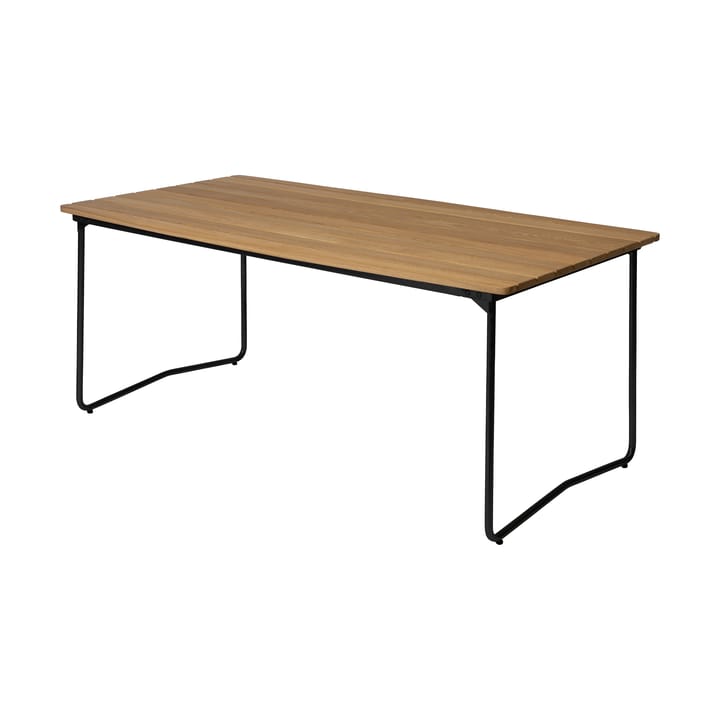 B31 170 eettafel - Geoliede eiken-zwart - Grythyttan stalen meubelen