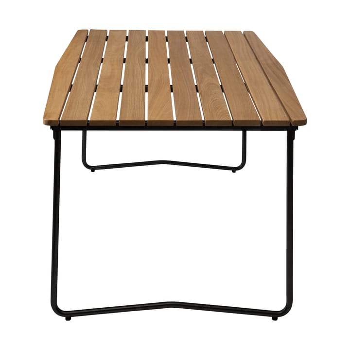 B31 170 eettafel, Geoliede eiken-zwart Grythyttan stalen meubelen