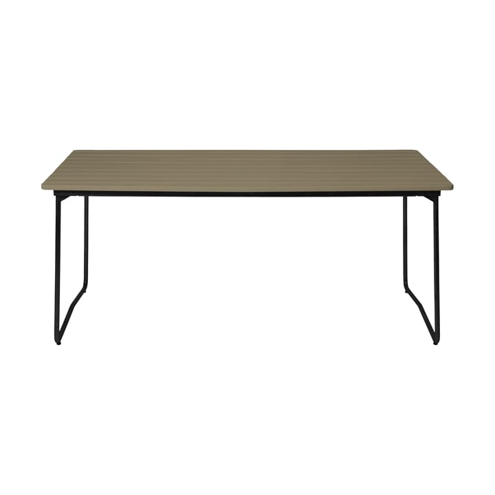 B31 170 eettafel, Lichtgroen eik-zwart Grythyttan stalen meubelen