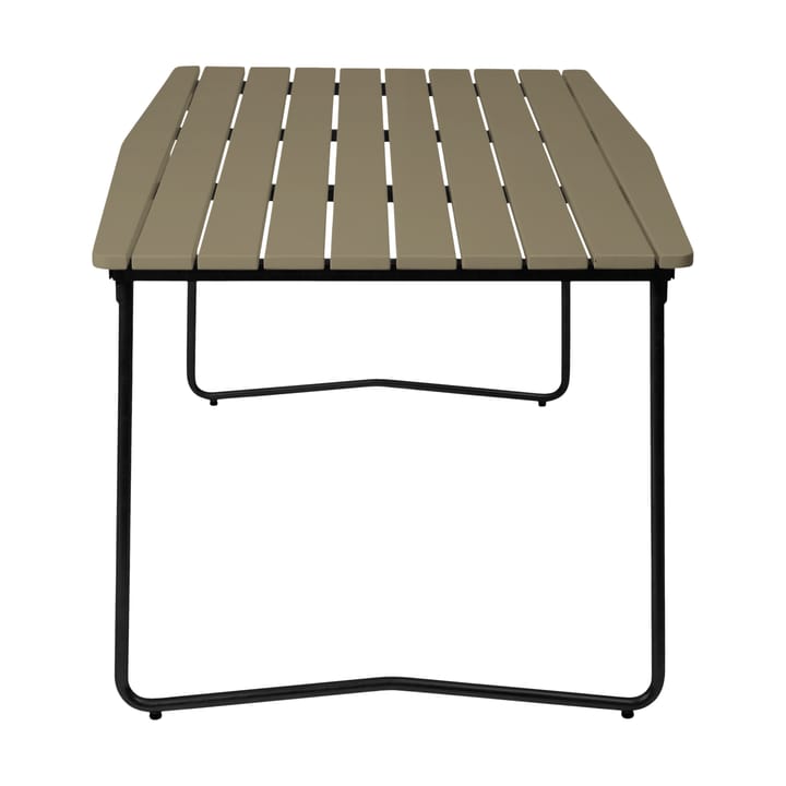 B31 170 eettafel, Lichtgroen eik-zwart Grythyttan stalen meubelen