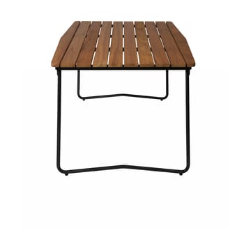 B31 170 eettafel - Onbehandeld teak-zwart - Grythyttan stalen meubelen