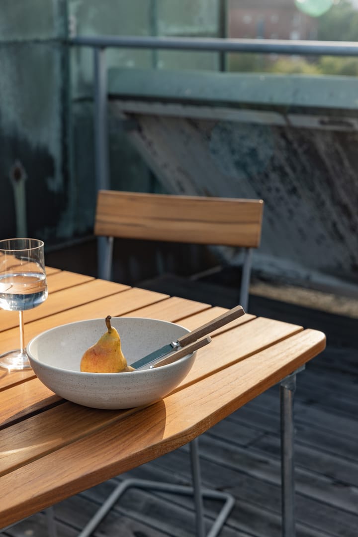 B31 84 eettafel, Eiken olie-verzinkt frame Grythyttan stalen meubelen