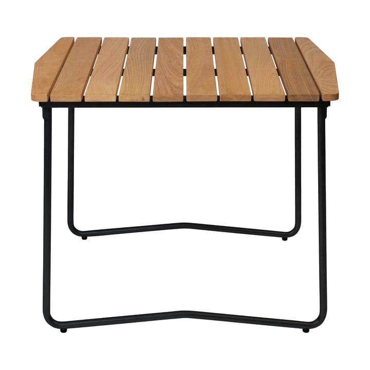 B31 84 eettafel, Geoliede eiken-zwart Grythyttan stalen meubelen