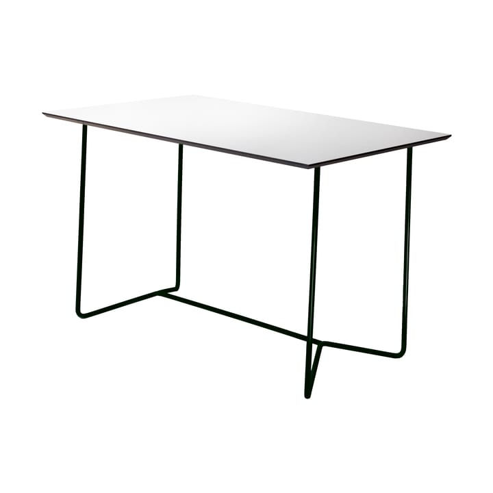 High Tech rechthoekige tafel - Wit compact laminaat-zwart - Grythyttan stalen meubelen