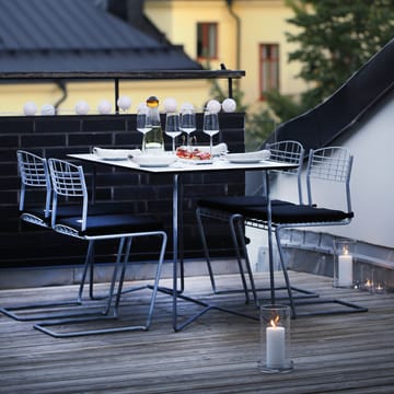 High Tech rechthoekige tafel - Wit-verzinkt frame - Grythyttan stalen meubelen