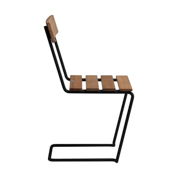 Stoel 1 - Onbehandeld teak-zwart - Grythyttan stalen meubelen