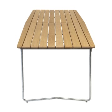 Table B31 eettafel 230 cm - Geoliede eiken-gegalvaniseerde poten - Grythyttan stalen meubelen