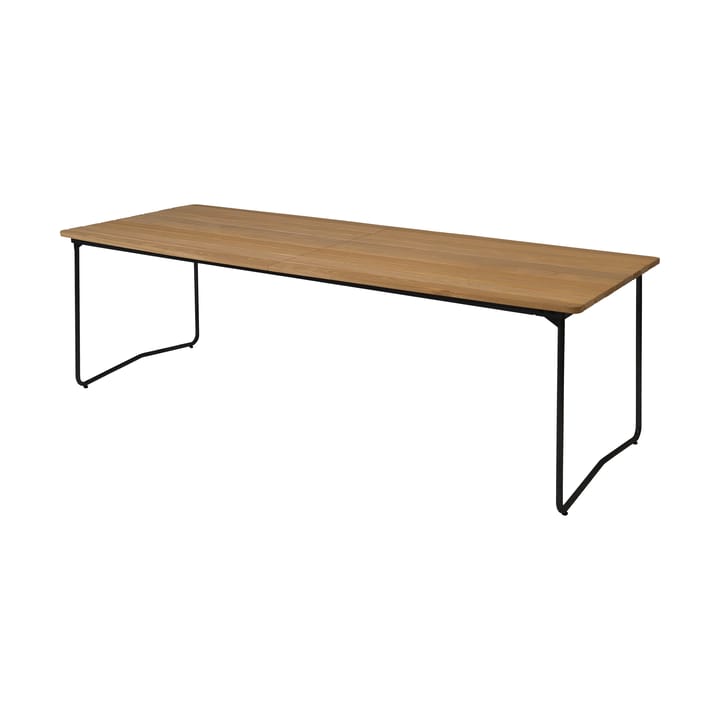 Table B31 eettafel 230 cm, Geoliede eiken-zwart Grythyttan stalen meubelen
