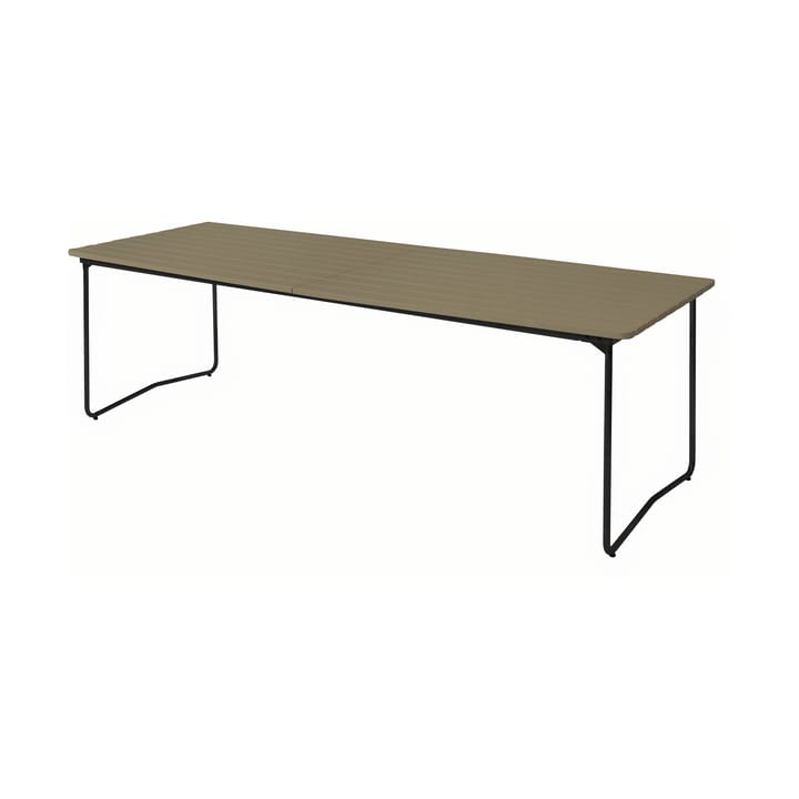 Table B31 eettafel 230 cm, Lichtgroen eik-zwart Grythyttan stalen meubelen