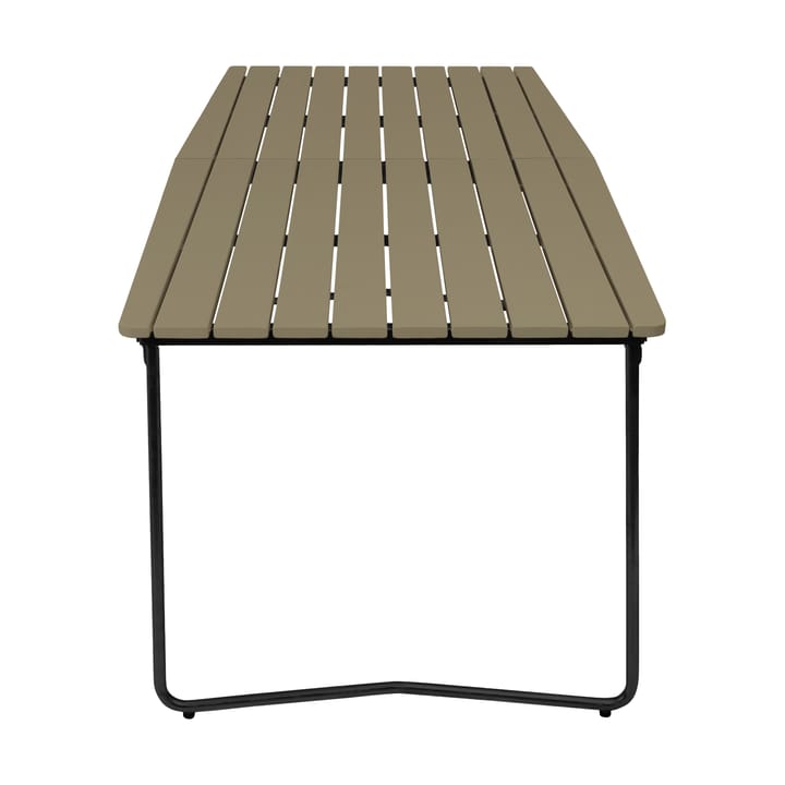 Table B31 eettafel 230 cm, Lichtgroen eik-zwart Grythyttan stalen meubelen