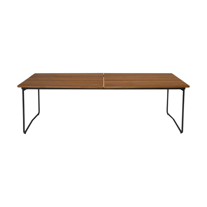 Table B31 eettafel 230 cm - Onbehandeld teak-zwart - Grythyttan stalen meubelen