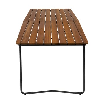 Table B31 eettafel 230 cm - Onbehandeld teak-zwart - Grythyttan stalen meubelen