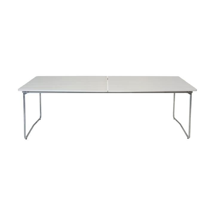 Table B31 eettafel 230 cm - Witgelakte eiken - gegalvaniseerde poten - Grythyttan stalen meubelen