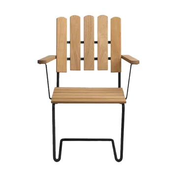 A2 fauteuil - Geoliede eiken-zwart - Grythyttan Stålmöbler