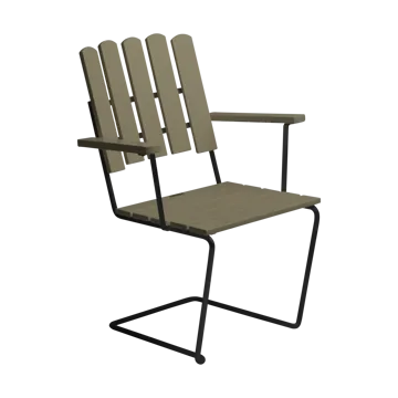 A2 fauteuil - Lichtgroen eik-zwart - Grythyttan Stålmöbler