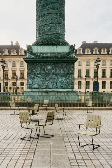 A2 fauteuil - Lichtgroen eik-zwart - Grythyttan Stålmöbler