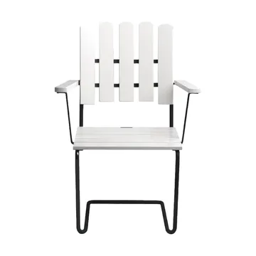 A2 fauteuil - White lacquered oak-zwart - Grythyttan Stålmöbler