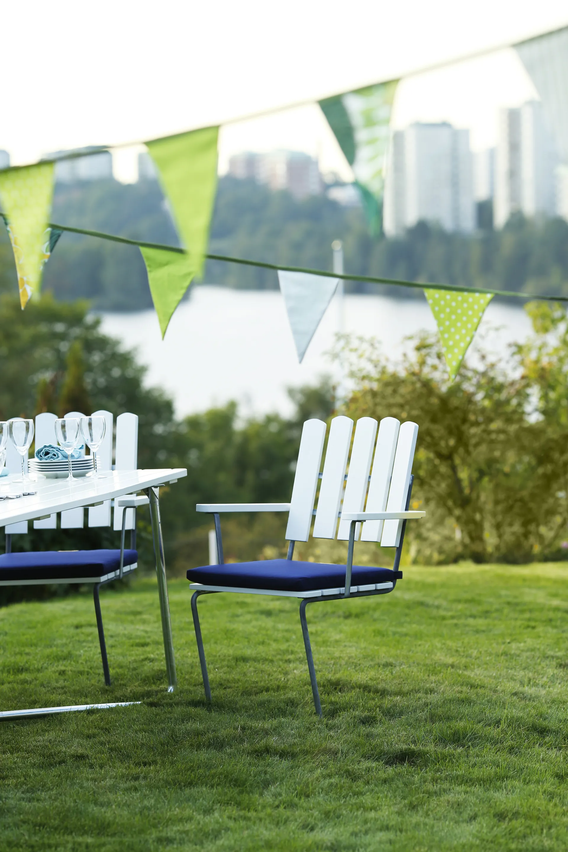 A2 zitkussen, Sunbrella blauw Grythyttan Stålmöbler