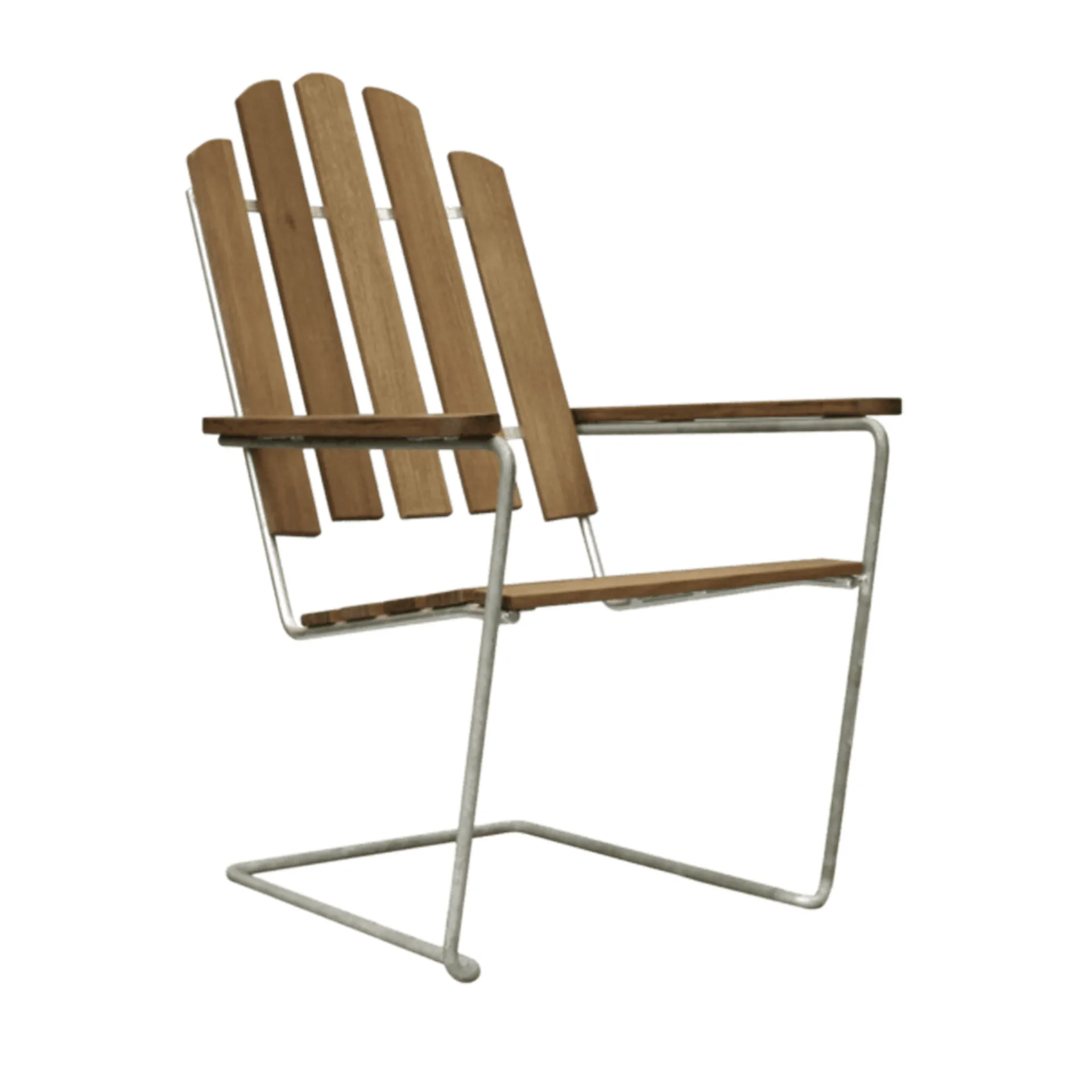 A3 zonnestoel, Teak-verzinkt frame Grythyttan Stålmöbler