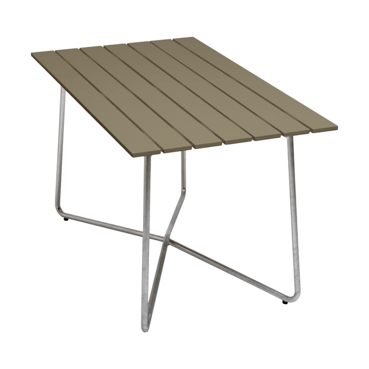 B25A tafel - Lichtgroen eik-gegalvaniseerd staal - Grythyttan Stålmöbler