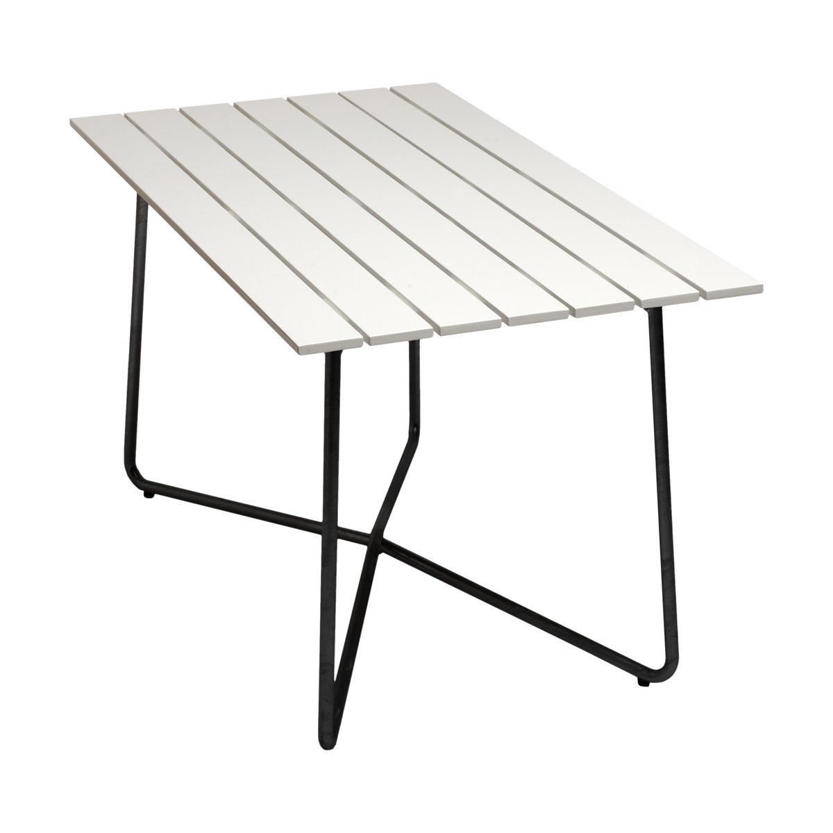 Grythyttan Stålmöbler B25A tafel Witgelakte eiken-zwart