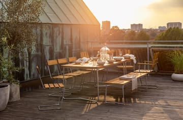 B31 eettafel - Eiken olie-verzinkt frame - Grythyttan Stålmöbler