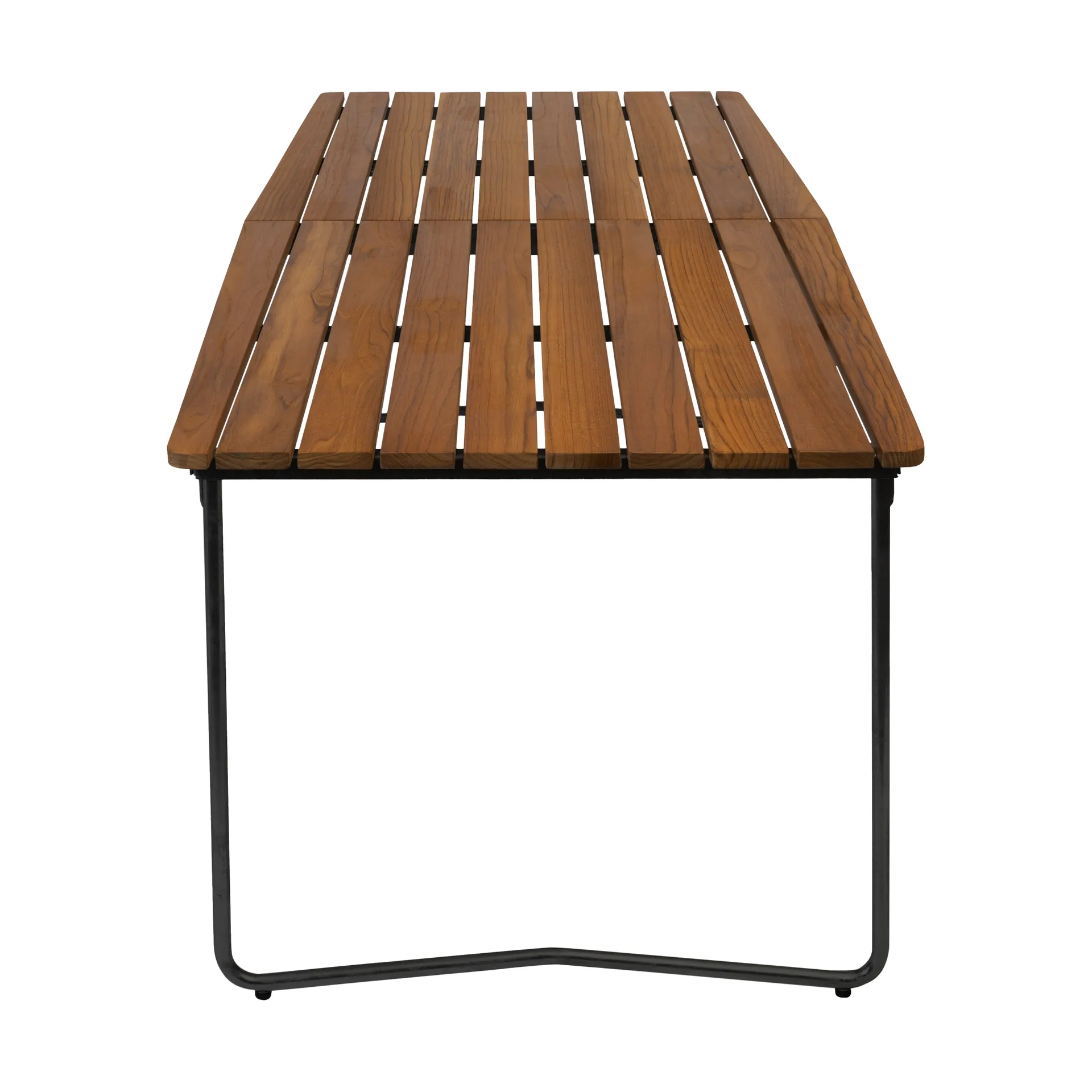 B31 eettafel, Onbehandeld teak-zwart Grythyttan Stålmöbler