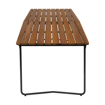 B31 eettafel - Onbehandeld teak-zwart - Grythyttan Stålmöbler