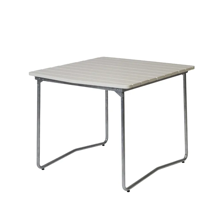 B31 eettafel - Wit gelakte eiken-verzinkt frame - Grythyttan Stålmöbler