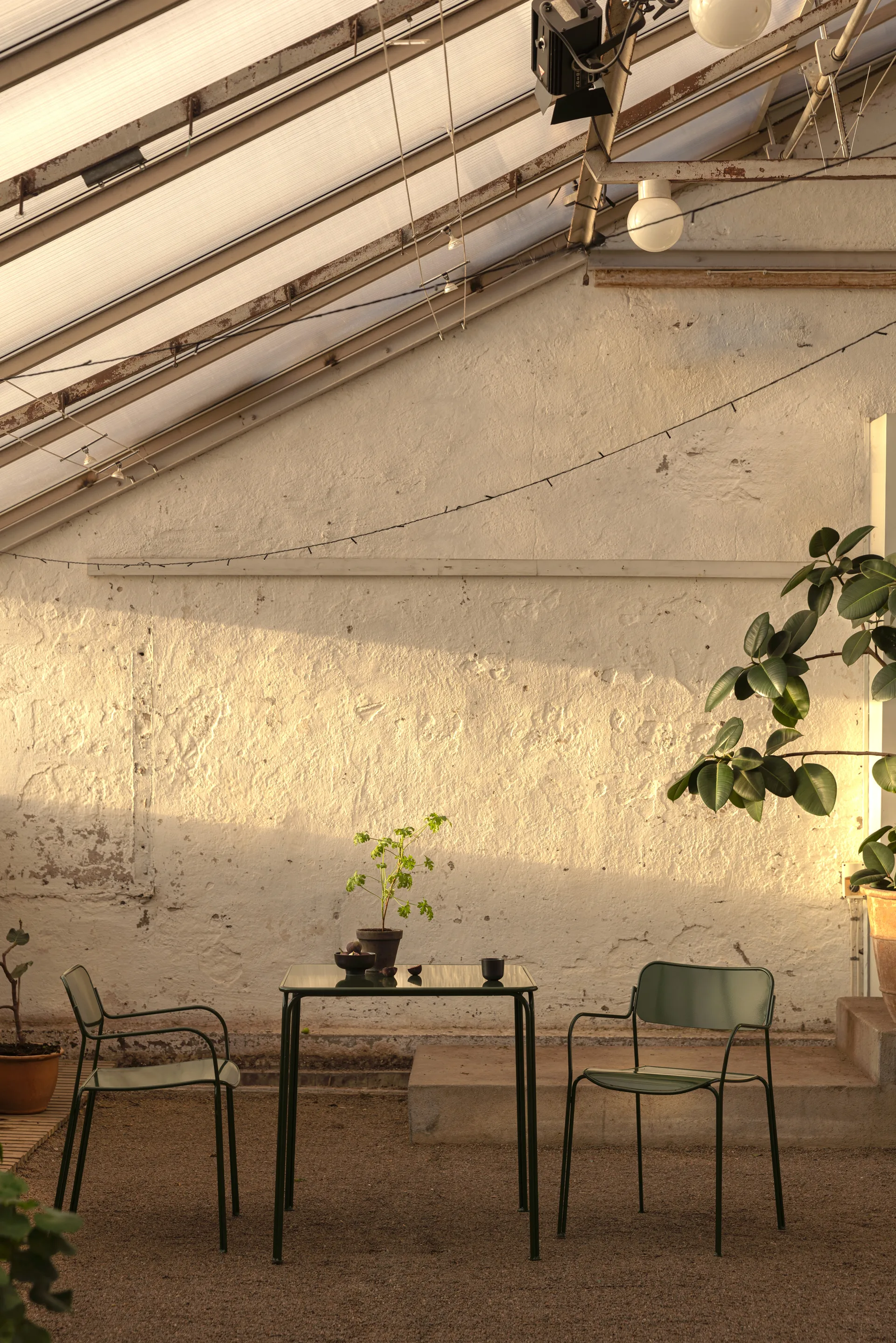 Chair Libelle stoel, Groen Grythyttan Stålmöbler