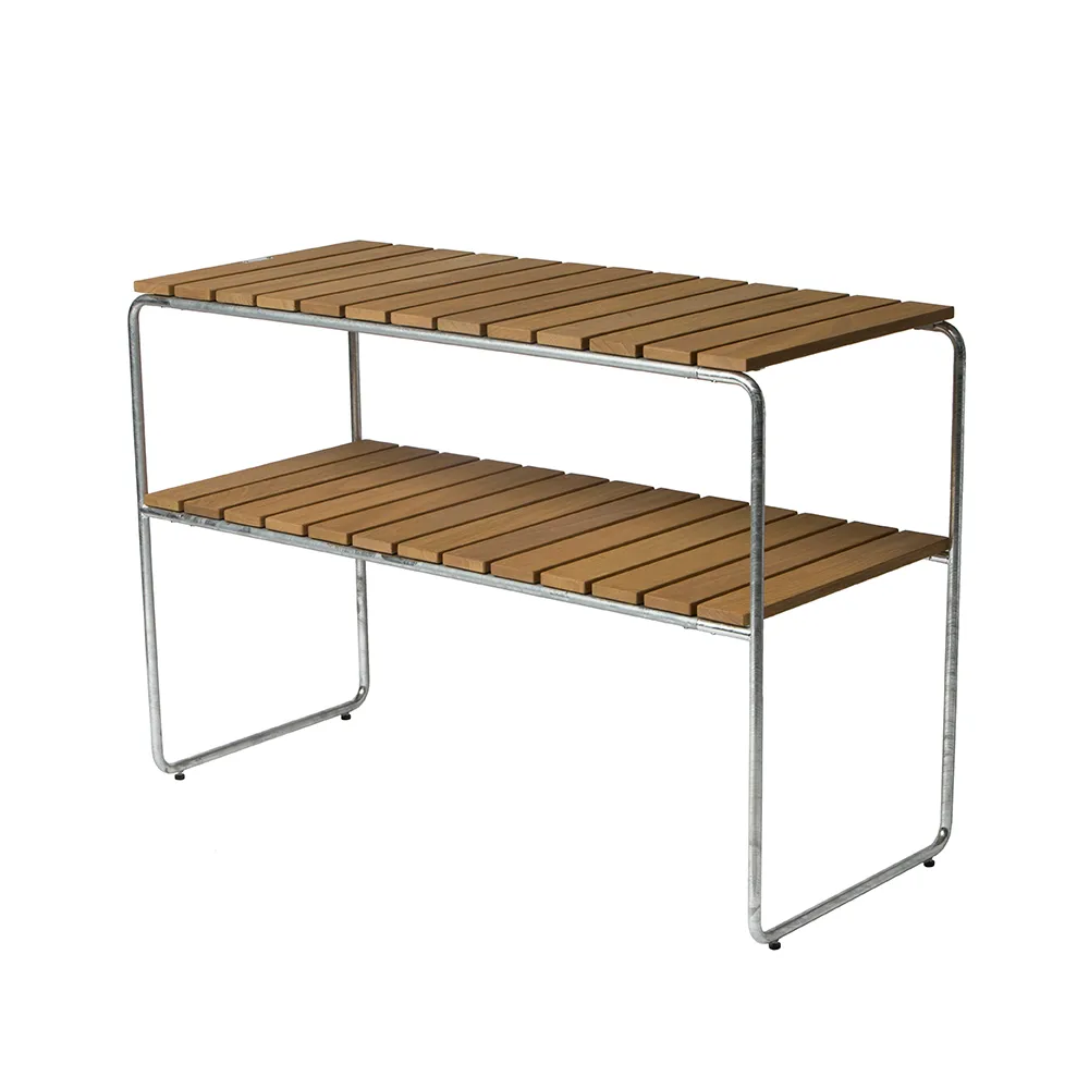 Grythyttan bijzettafel, Eiken olie-verzinkt frame Grythyttan Stålmöbler