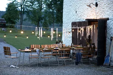 Grythyttan eetset B25A + 2st Stoel 1 + Bank 8 teak - Grythyttan Stålmöbler