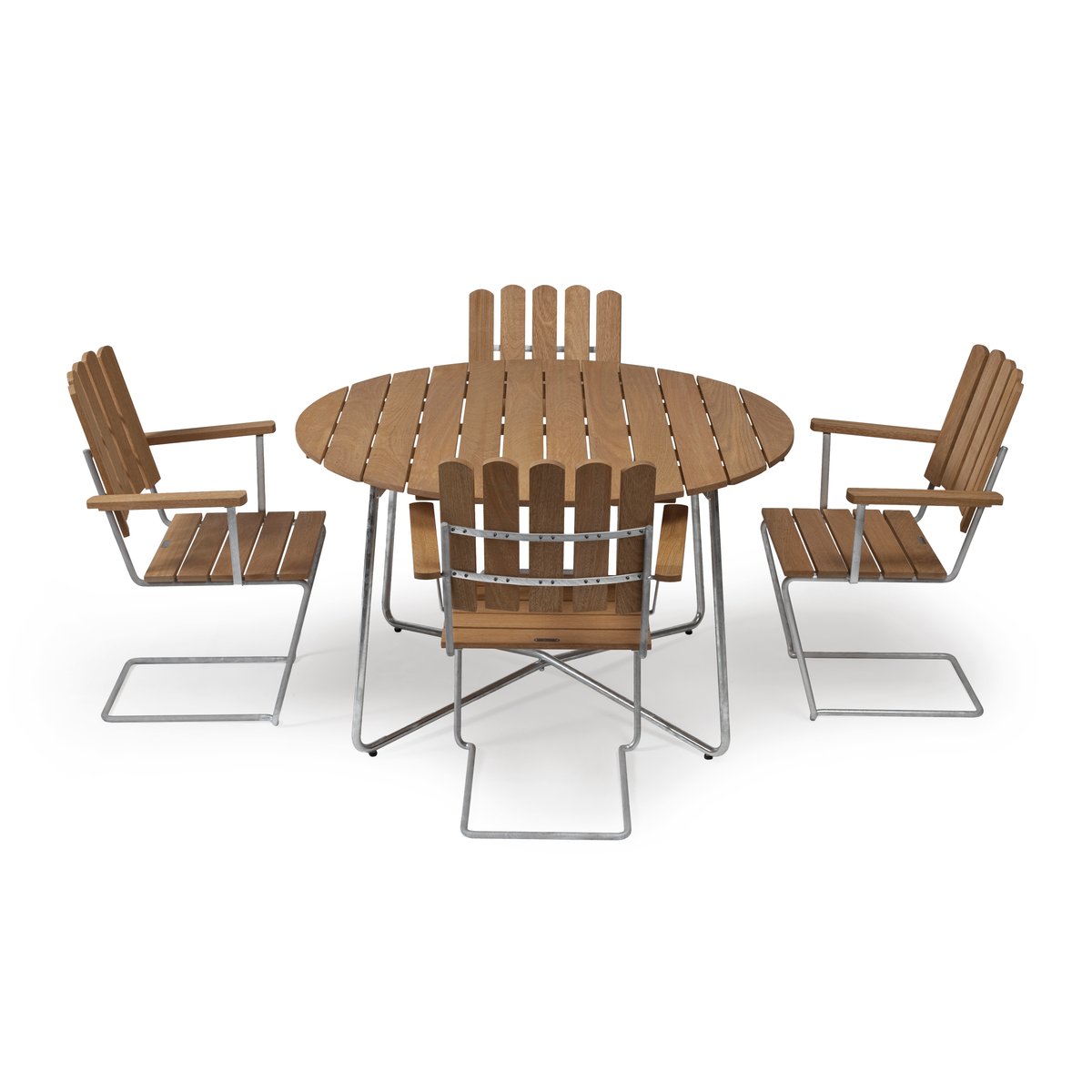 Grythyttan Stålmöbler Grythyttan eettafelset o120 cm - teak