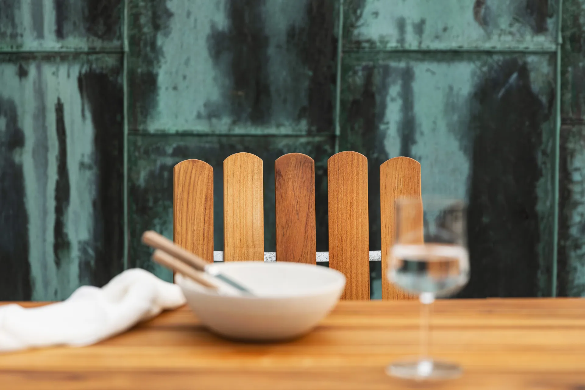 Grythyttan eettafelset teak B31 170cm + 4 st. A2 Grythyttan Stålmöbler