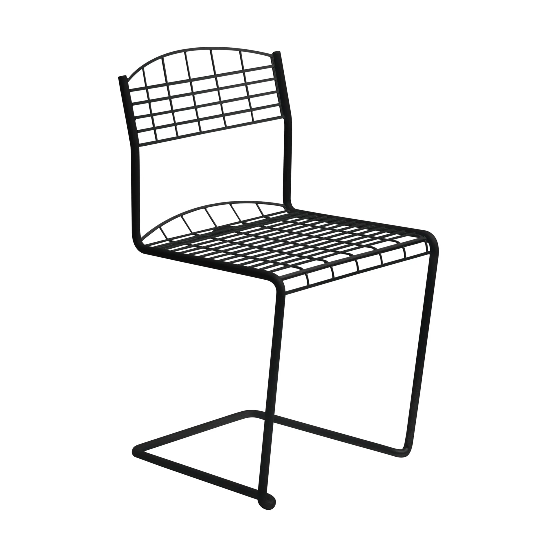 High Tech stoel, Zwart Grythyttan Stålmöbler