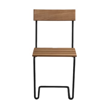 Stoel 1 - Onbehandeld teak-zwart - Grythyttan Stålmöbler