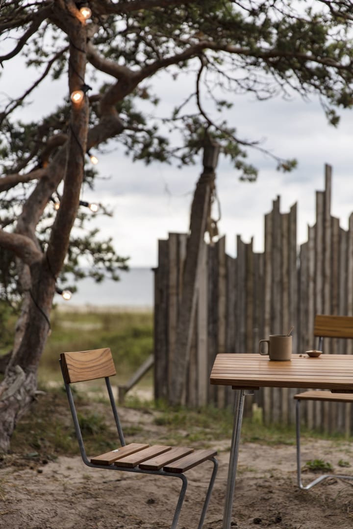 Stoel 1, Teak-verzinkt frame Grythyttan Stålmöbler