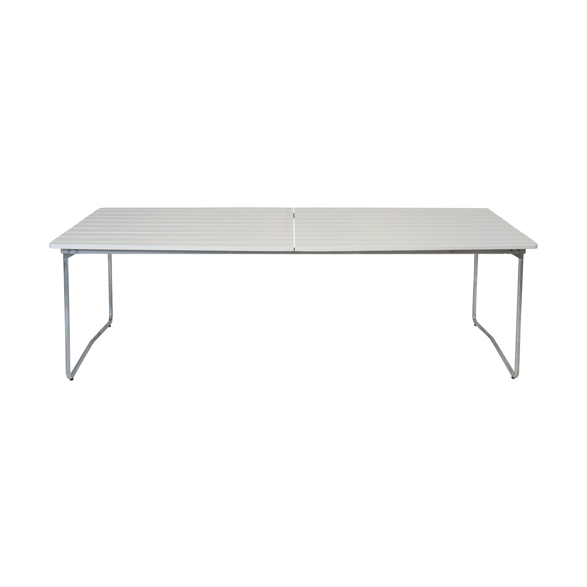 Grythyttan Stålmöbler Table B31 eettafel 230 cm Witgelakte eiken - gegalvaniseerde poten