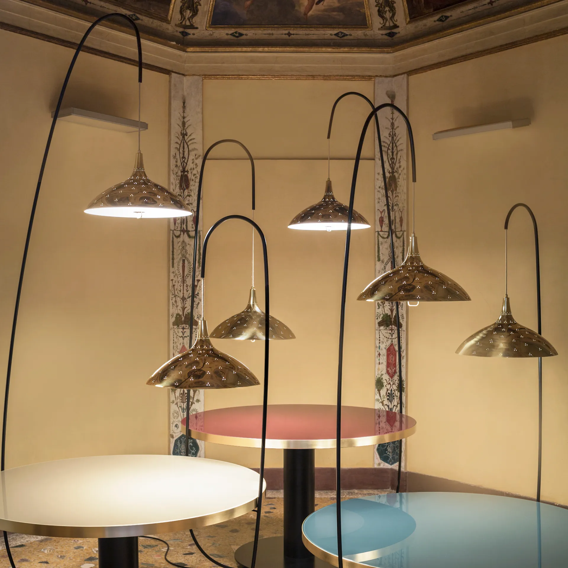 1965 hanglamp, Brass GUBI