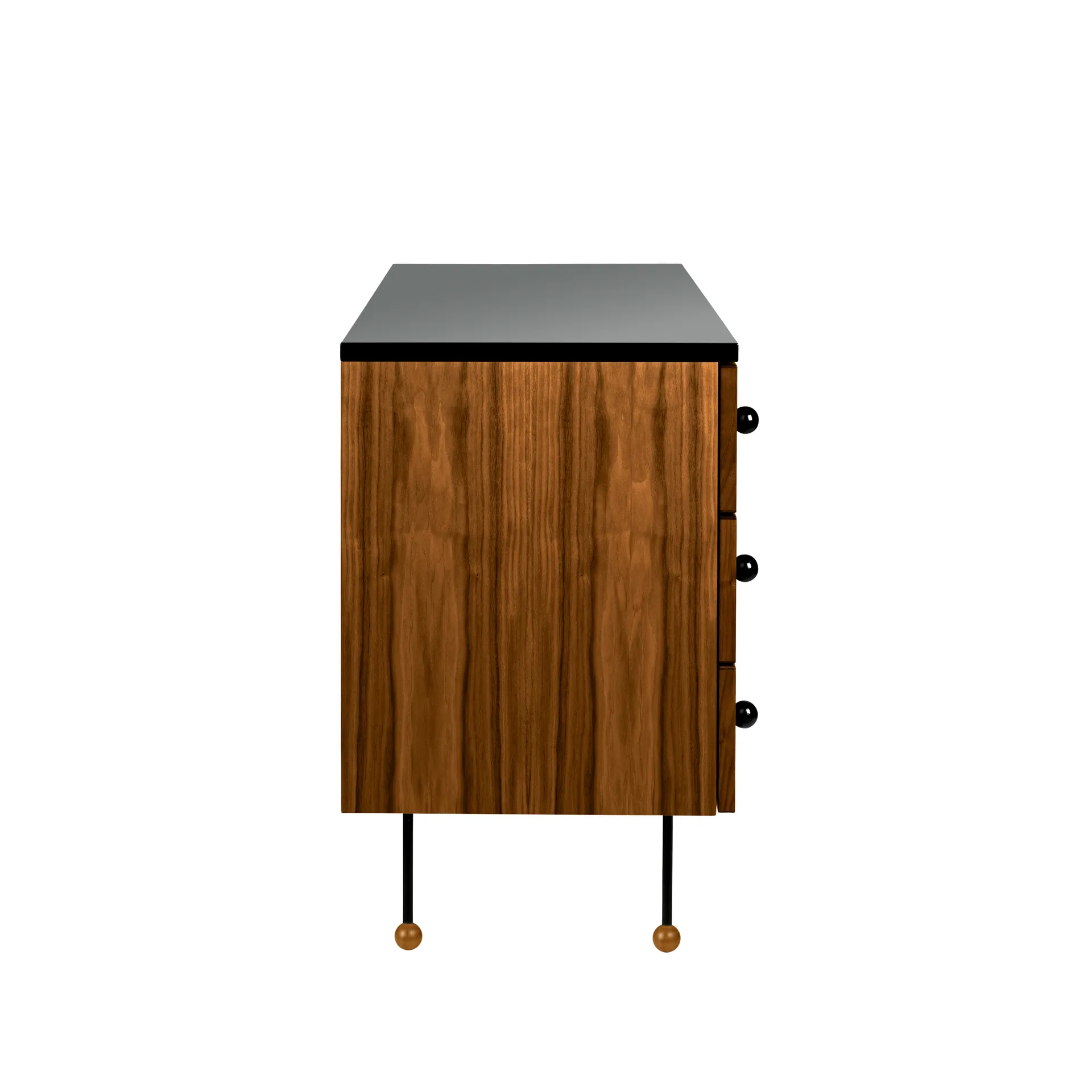 62 Dresser ladekast, american walnut, 3 lades GUBI